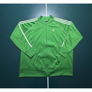 Adidas Originals Adicolor Classics SST Track Jacket Men's XL Green White Striped